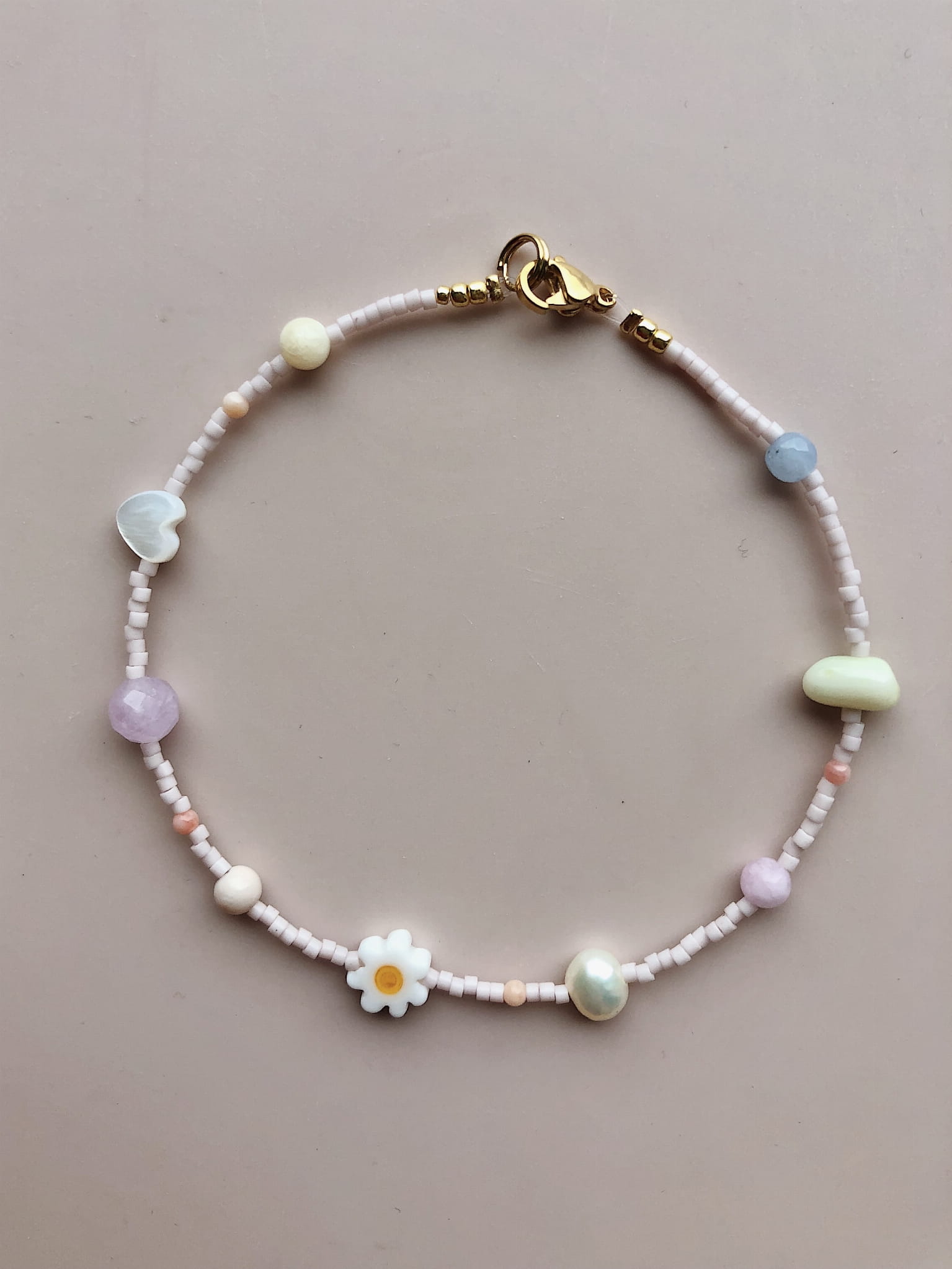 496 Bransoletka na nogę Dakota Pink - obrazek 1