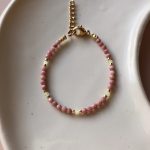 Bransoletka z rodonitu DZIEWCZYNKA