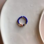 Granatowy pierścionek DZIEWCZYNKA